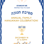 Updated Save the Date: Hanukkah Celebration – Mark Your Calendar!